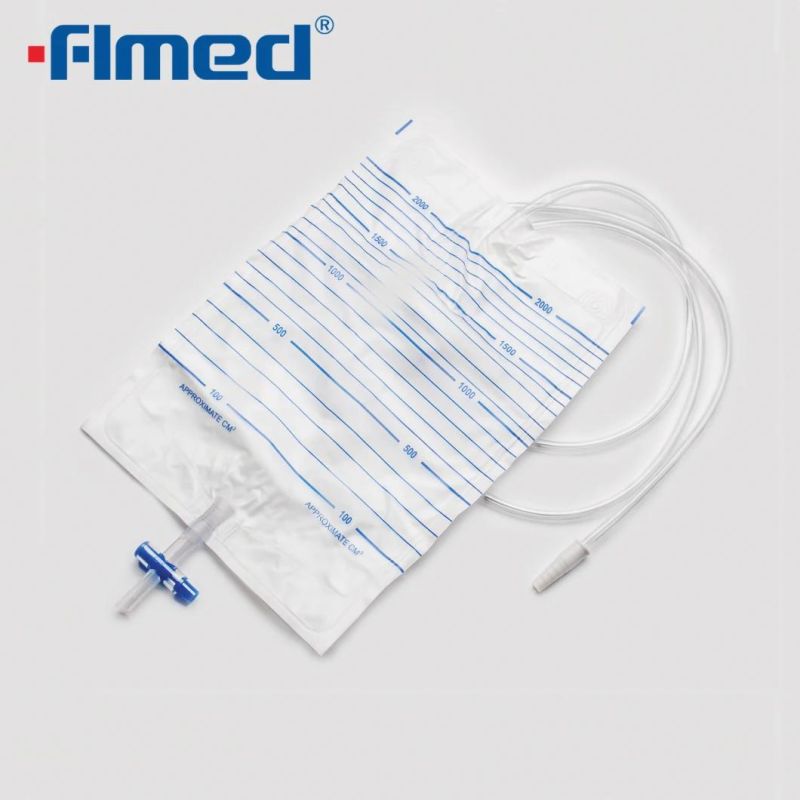 Medical Supply Medical Disposable Urine Collection Drainage with Pull-Push Valve