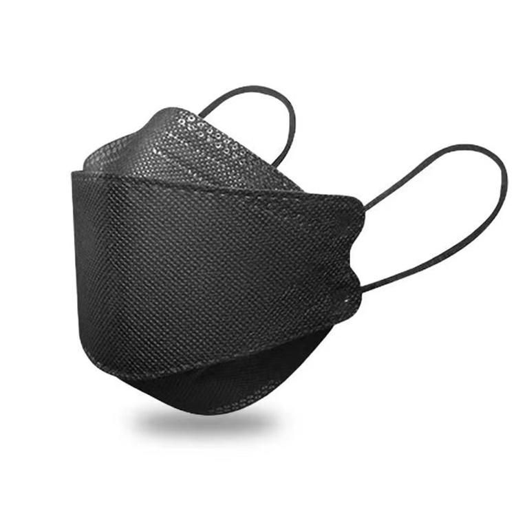 Wholesale Kf94 Black Disposable Non-Woven Fabric Protective Fish Shaped Mask