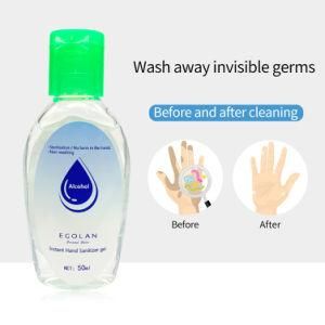 50ml Plenty in Stock Washless Bulk Instant Cleaning Easy to Carry Antibacterial Alcohol Hand Sanitizer Gel
