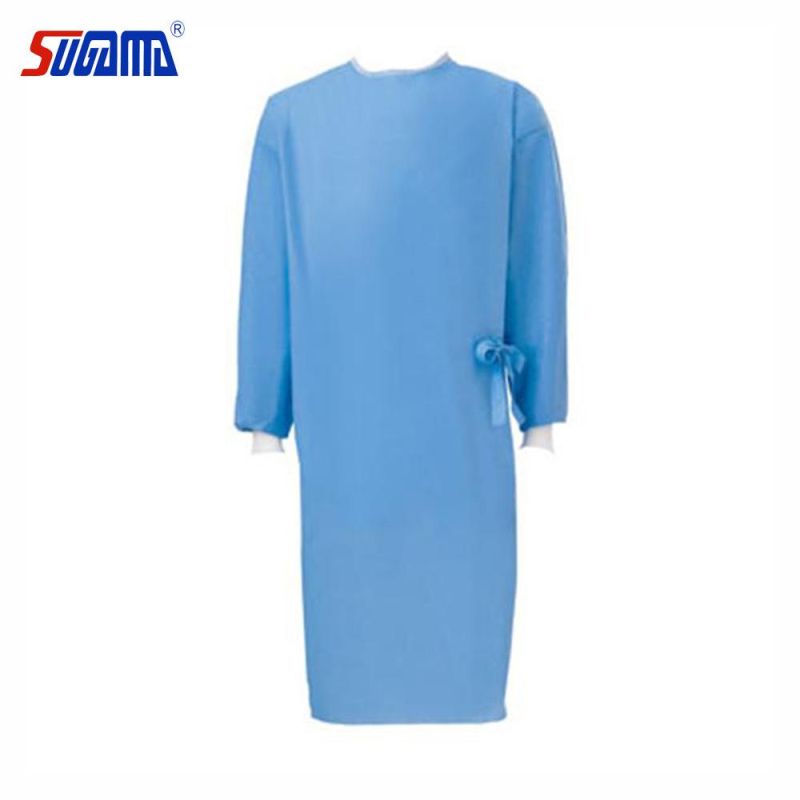 AAMI Level 2 Disposable Non-Woven PP PE SMS Laminated Waterproof Surgical Gown