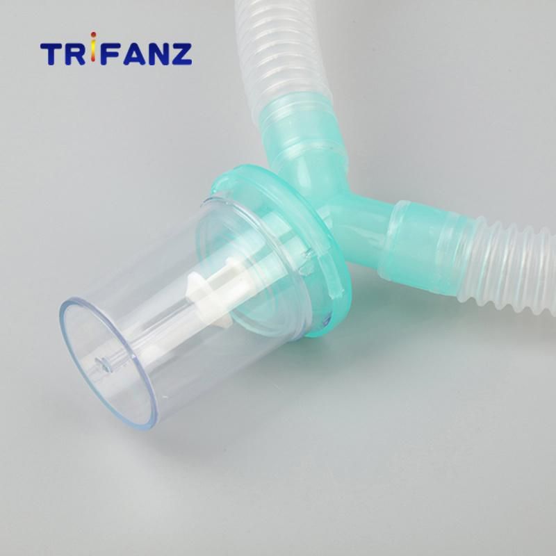 Disposable Double Limb Corrugated Breathing Circuit Ventilator for Adult Pediatric Neonate