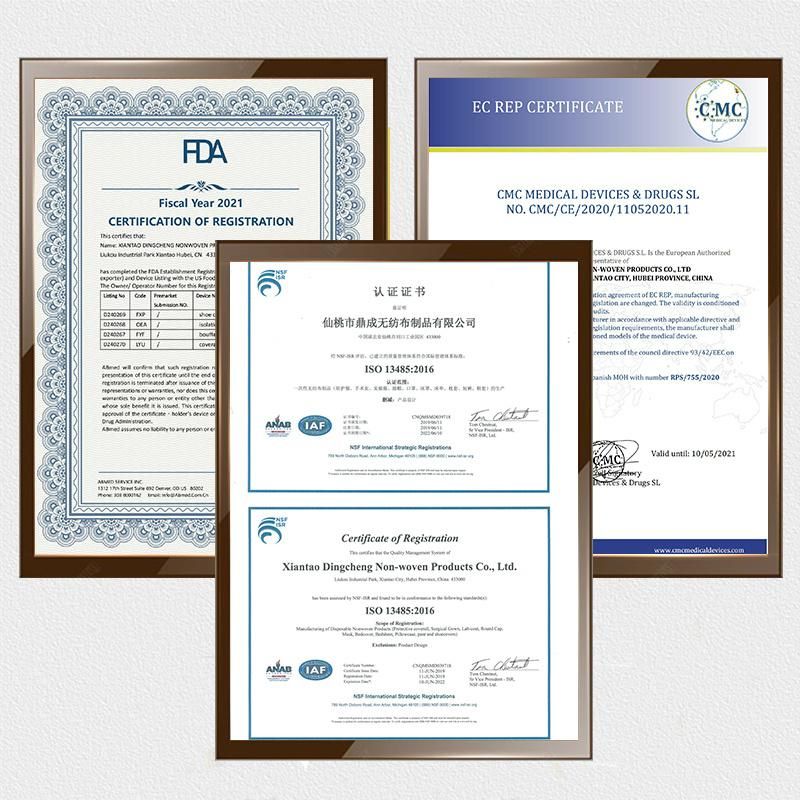 Disposable Nonwoven AAMI Level 3 Isolation Gown SMS