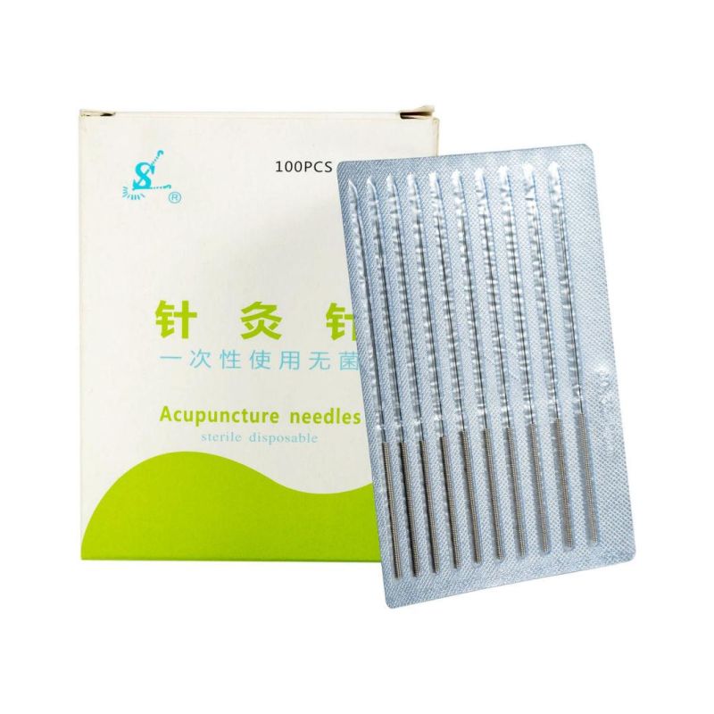 0.25X25mm Acupuncture Needles with Silver Handle An010-2