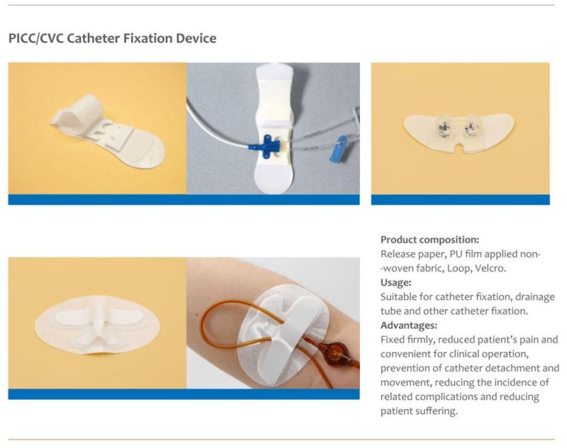 Medical Aseptic Statlock Picc and CVC Stabilization Device with Non-Woven Fabric