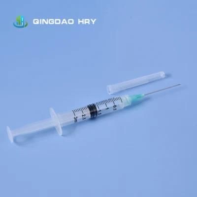 FDA CE Disposable Medical 3ml Luer Lock Luer Slip Syringe with Needle or Safety Needlee for Vaccine Injection