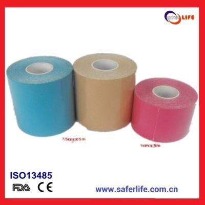 Stock Ready Wholesale in Roll Waterproof Kinesiology Sport Adhesive Tape Kinesio Mueller Strong Bandage Tape Kinesion Tape