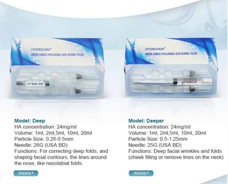 Lip Facial Contouring Cross Linked Hyaluronic Acid Dermal Filler