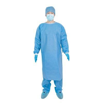 Reinforced Inside SMS Surgical Medical Gown Blood Proof S/M/L/XL/XXL