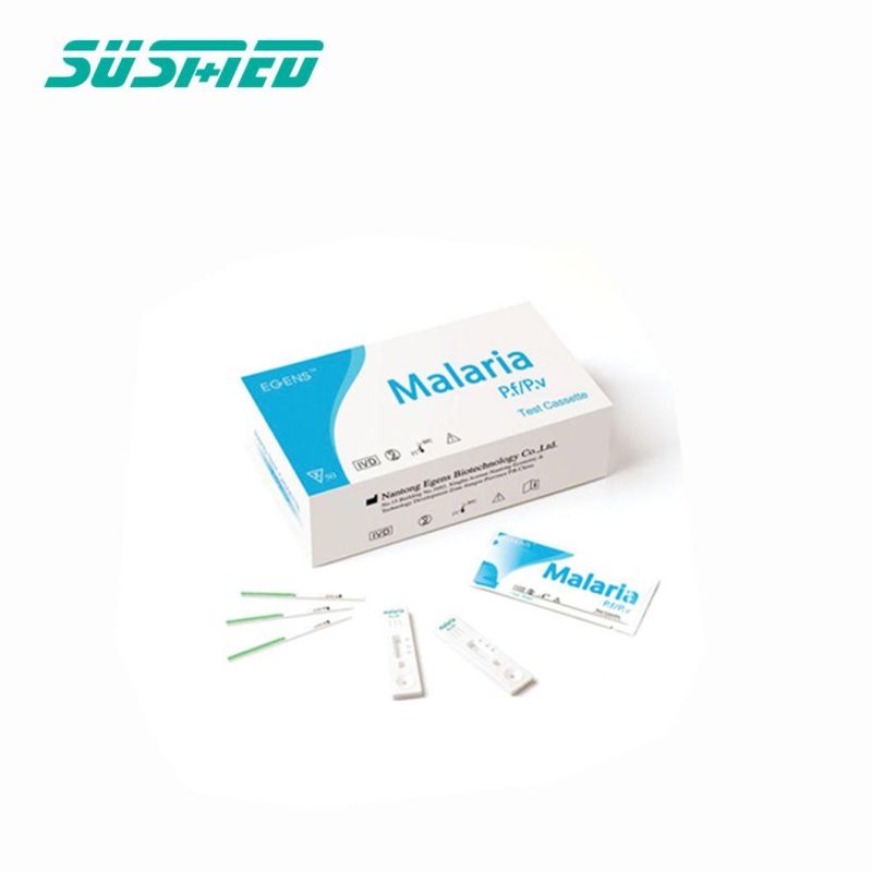 One Step Blood Malaria Antigen PF PV Pan Cassette Malaria Test Kit