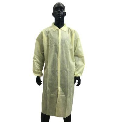 Cheap Nonwoven Polypropylene Lab Coats Medical Disposable Coats