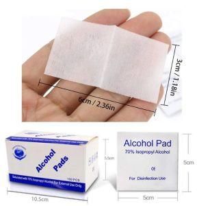 Wholesalealcohol Alcohol Pad 70% Isopropyl Wipes Antibacterial Individually Wrapped Hand Sanitizer Alcohol Pad Wipes