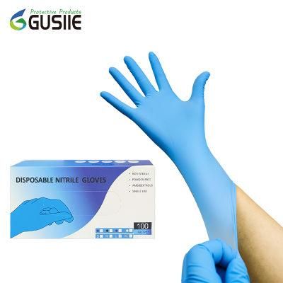 Disposable Nitrile Safety Glove White/Blue/Black Nitrile Gloves