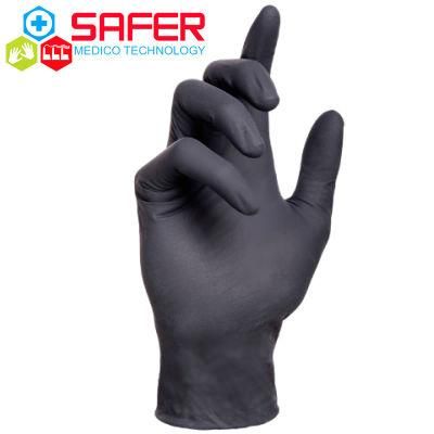 China Cheap Price Food Grade Powder Free Black Vinyl Gloves