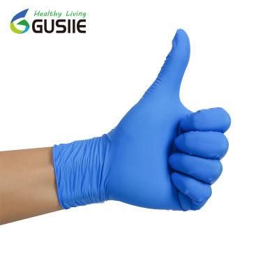 Gusiie Disposable Powder-Free Nitrile Protective Medical Examination Gloves