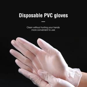 White Available PVC Protective Disposable Gloves