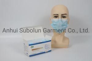 Blue Color Earloop 3 Layer Disposable Medical Surgical Face Mask for Adult