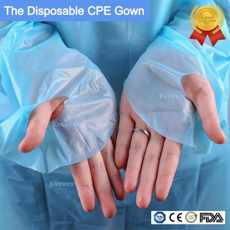 Personal Protection CPE Gowns with Exposing Wrists