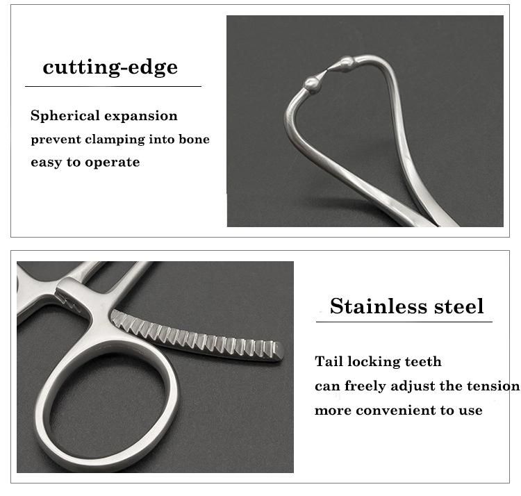 Orthopedic Instruments Fracture Reduction Forceps Surgical Instruments Pets Bone Clamp