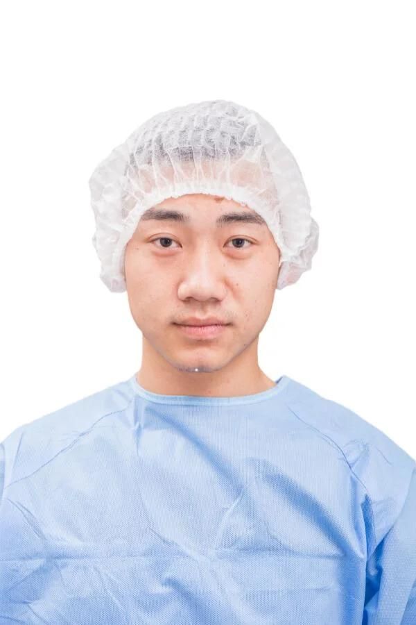 SMS Disposable Surgical Doctor/Nurse Hat Tie Back Non-Woven Surgeon Cap