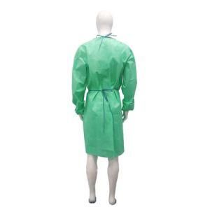 Isolation Gown with Elastic Cuff -Disposable Non-Woven Splash Resistant
