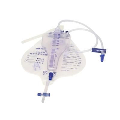 China Professional Urine Bag 1500ml with Cross Value Anti- Reflux