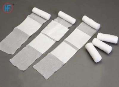 Mdr CE Approved Factory Price Single Use Gauze Flexible Rolled Soft Padding Bandage
