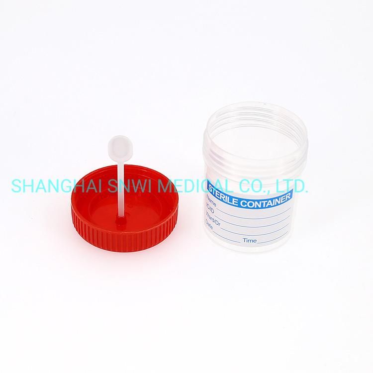 Disposable Medical Lab Use Stool Sample Collection Container with Spoon