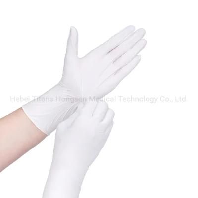 Hot-Selling White Nitrile Disposable Powder Free Hand Industrial Grade Gloves