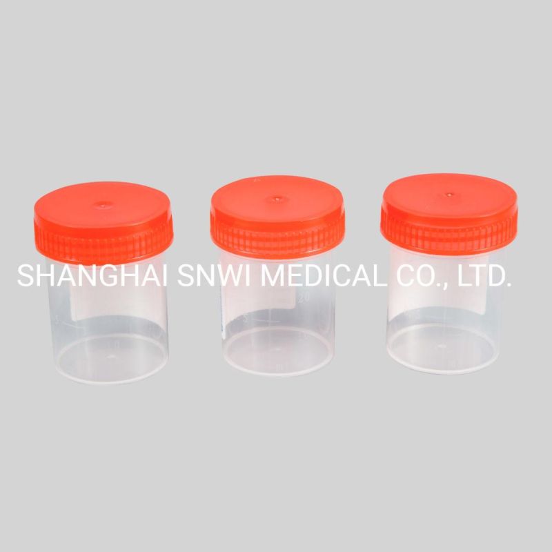 Disposable Hospital Supplies Sterile Plastic 60ml Sample Specimen Test Collection Stool Urine Container with Spoon