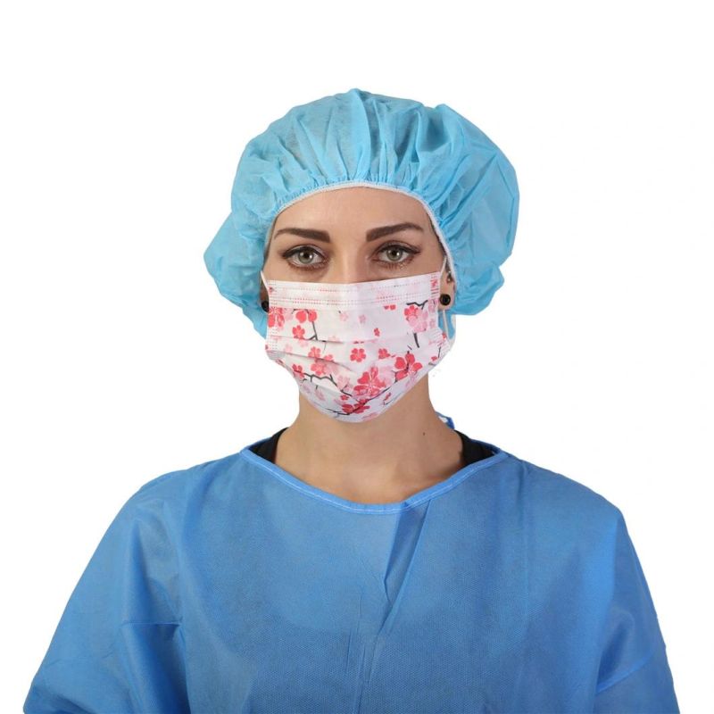 Medical Face Surgical Mask Disposable Non Woven Blue Adult Class II Astmf2100 Level 1