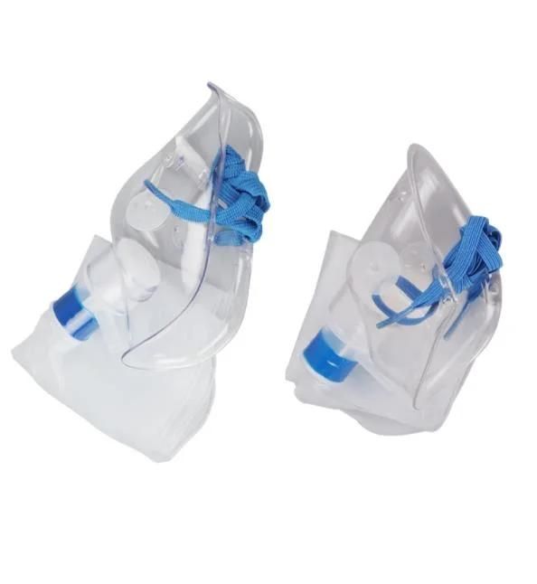 Disposable Oxygen Mask with 750ml Reservoir Bag/Non-Rebreathing/Rebrather Mask with ISO13485 CE FDA