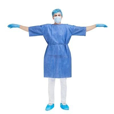 High Quality Hospital Light Blue Patient Gown for Protection