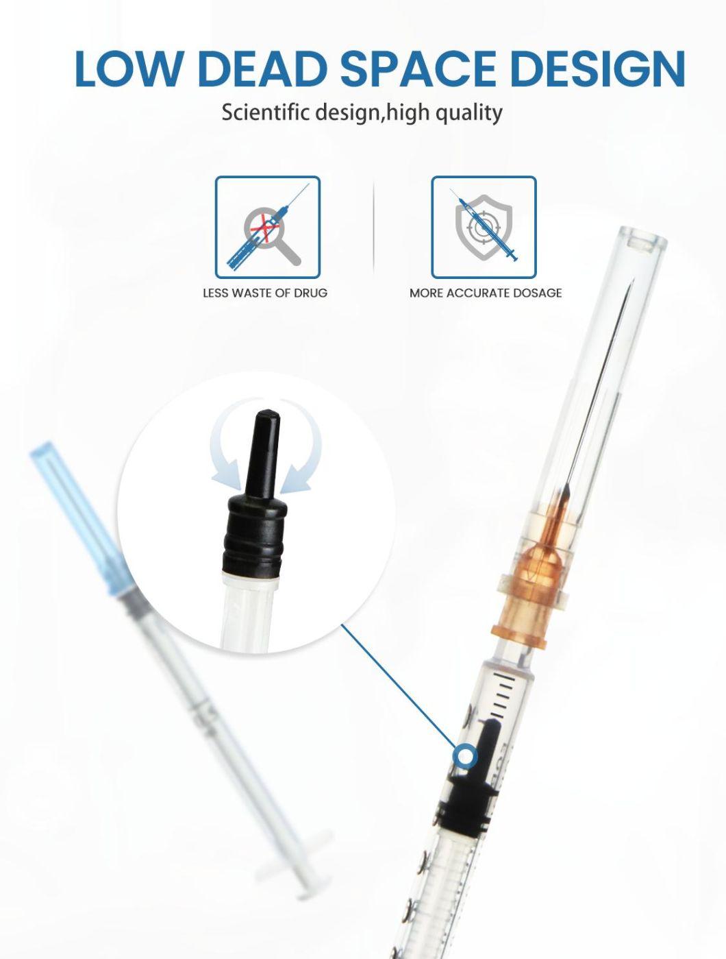 1/3/5/10/20/30/50/60ml Disposable Syringe for Injection Luer Lock/Slip with Needle