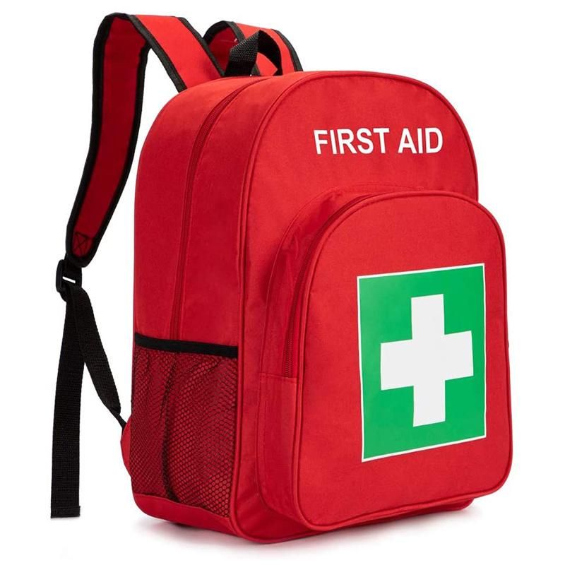 First Aid Backpack for Empty Emergency Red First Aid Medical Backpacks Medicine Bag