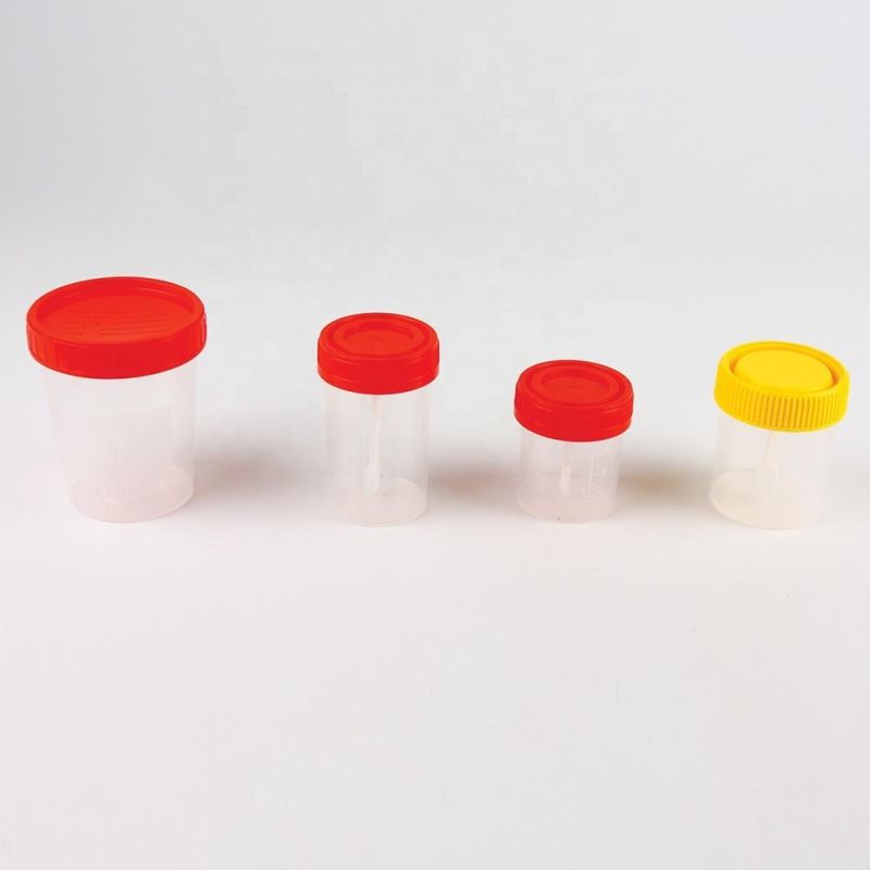 Urine Collection Container Sterile Sample Specimen Bottle Cup 15ml-120ml Sizes with Label Sterile