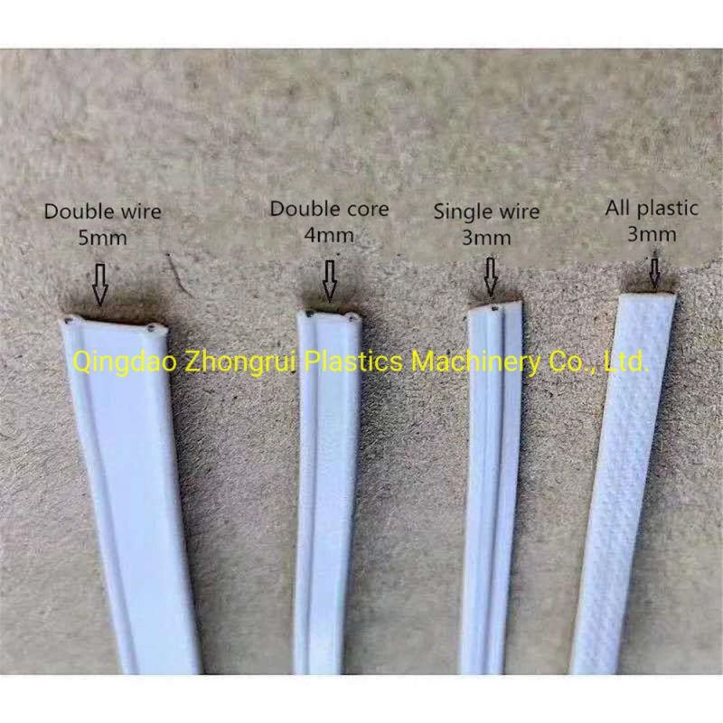 Stock 3/4.5/5mm Plastic/PE/PP/Metal Protection Single/Double Core Nose/Nose Strap for Disposable