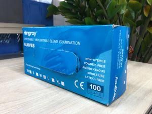 Disposable Factory Examination Powder Free Vinyl/Nitrile Gloves