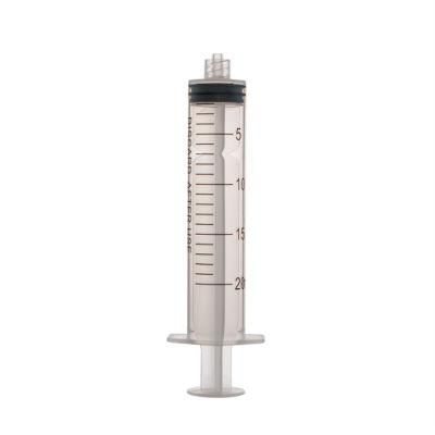 Luer Lock 20ml Veterinary Hypodermic Syringe Injector Without Needle