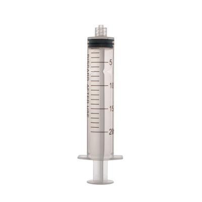 Luer Lock 20ml Veterinary Hypodermic Syringe Injector Without Needle