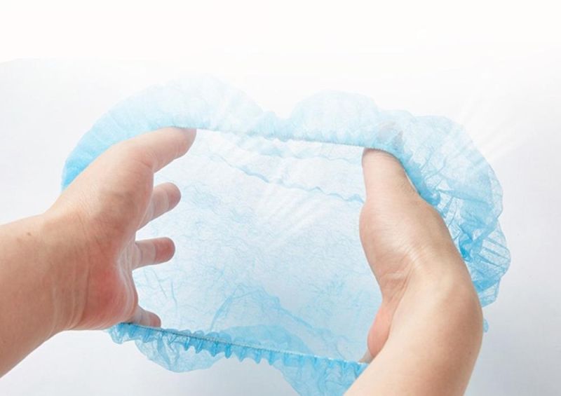 Breathable/Dustproof Disposable Nonwoven Head Cover Mob Hat Hair Net Non Woven Anti Dust Hat for Food/Industry