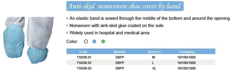 Nonwoven Disposable Antistatic Shoe Cover, Antistatic Safety Shoes with ESD