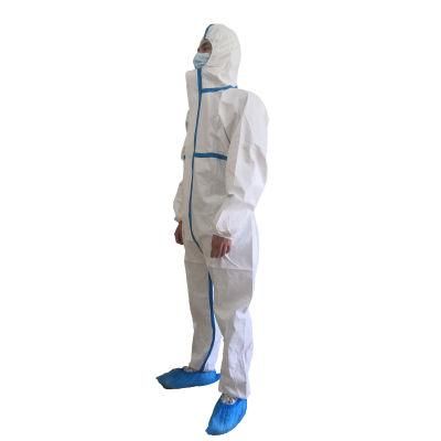 Factory Best Selling CE Approved Water Resistant Full Body safety Protective Work Suit Overall Disposable