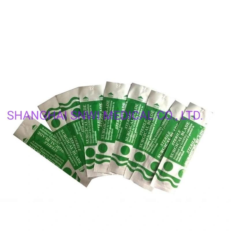 Medical Disposable Surgical Blade Stainless Steel Carbon Steel Scalpel with Plastic Handle