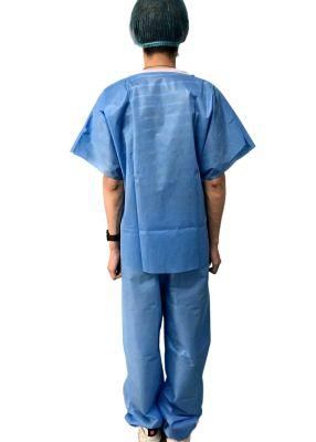 in Stock Medical Surgical Short Sleeve Isolation Gown Protective Clothing