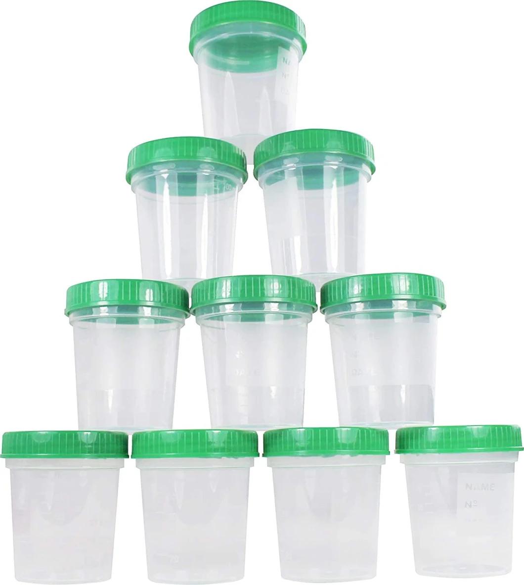 Disposable Plastic Sterile Specimen Urine Cup Collection Container Different Volumes with Factory Price