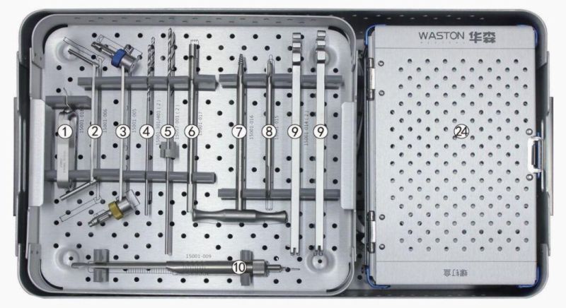 Simple Small Bone Loc Plate Surgical Instrument Set