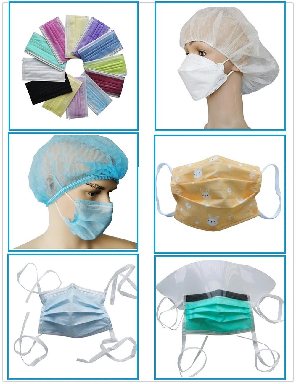 50 Per Box Protective Three-Layer Hospital General Patient Care and Isolation Disposable Horizontal Ties Surgical Facial Filtering Mask Tie on Surgical Mask