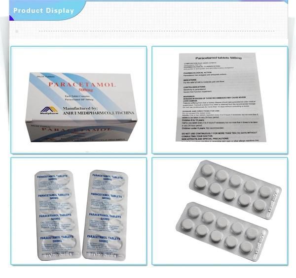 GMP Tablet, Paracetamol Tablets 250mg, 500mg