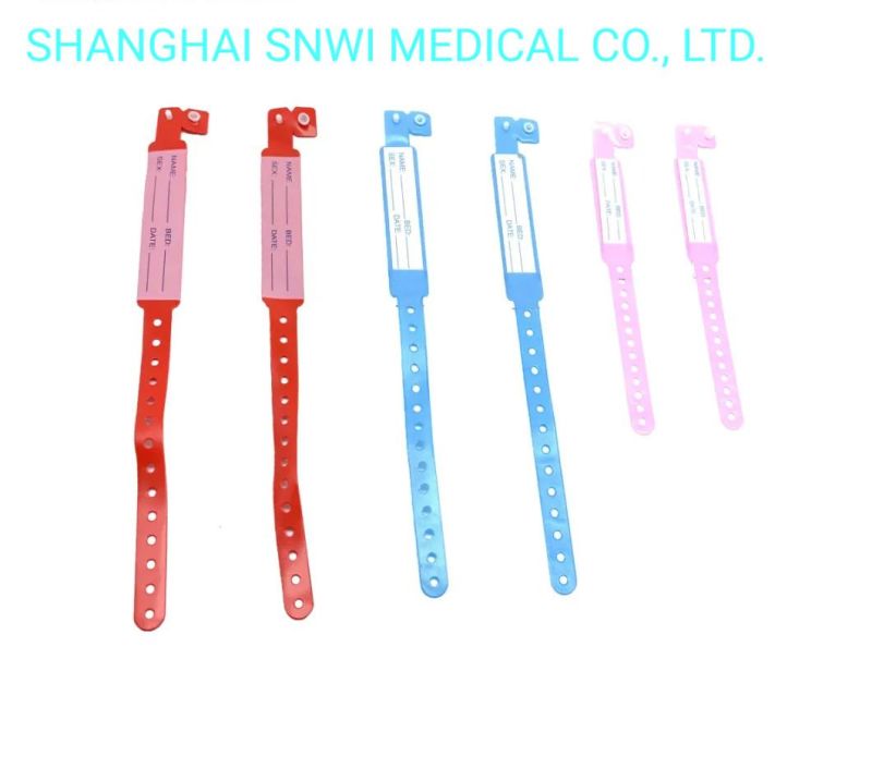 Medical Grade PVC Surgical ID Bracelets / Wristband Identification Band for Child Patient