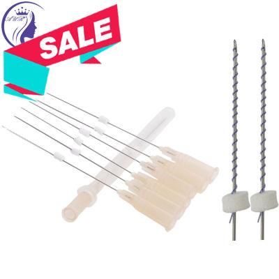 19g 50mm Nose Eyebrow Lifting Vline Face Suture Pdo/Pcl/Plla Mono Screw Thread Needle